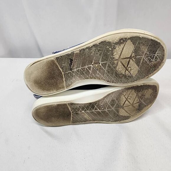 Vionic Pismo Women's 6 Casual Supportive Sneaker Navy Canvas Comfort - Picture 6 of 8